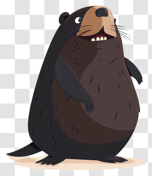 Mole - Cute Cartoon Bear Transparent PNG