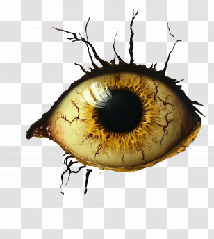 Halloween Eyeball - Realistic Creepy Eye Illustration Transparent PNG