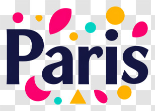 Paris - Paris Colorful Logo Transparent PNG