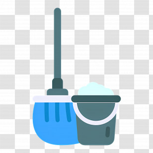 Cleaning Mop - Blue Mop And Bucket For Cleaning Transparent PNG
