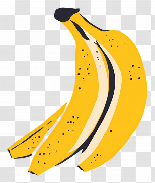 Banana - Yellow Bananas Illustration Transparent PNG