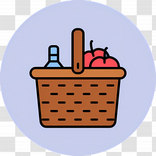 Food Gift Baskets - Picnic Basket With Food Transparent PNG