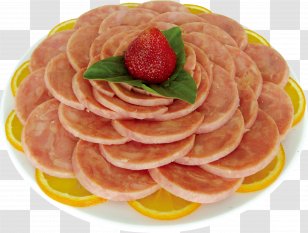 Sausage Salami Ham Chinese Cuisine Hot Pot - Luncheon Meat Transparent PNG