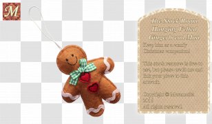 Christmas Ornament Stuffed Animals & Cuddly Toys - Gingerbread Man Transparent PNG