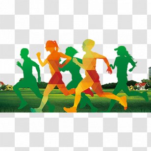 Running Silhouette - Photography - Grass Transparent PNG