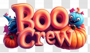 Boo Crew - Pumpkin Boo Crew Illustration Transparent PNG