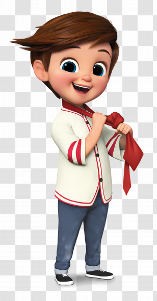 The Boss Baby - Smiling Cartoon Boy With A Tie Transparent PNG