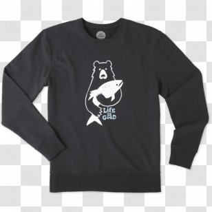Long-sleeved T-shirt Hoodie Clothing - Longsleeved Tshirt - Man Fishing Transparent PNG