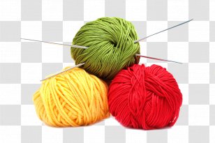 Knitting Needle Yarn Wool Hand-Sewing Needles - Background Transparent PNG
