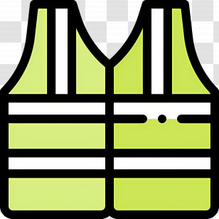 Construction Vest - High Visibility Safety Vest Transparent PNG
