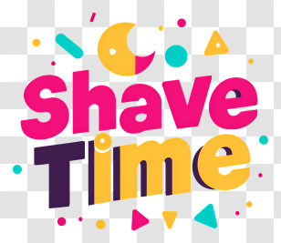 Shave Time - Shave Time Colorful Logo Transparent PNG
