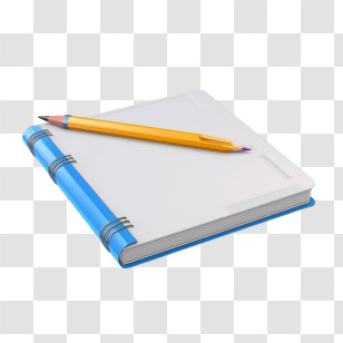 Notebook - Notebook And Pencil For Writing And Drawing Transparent PNG