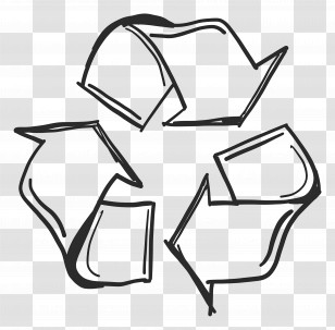 Recycle Symbol - Recycling Symbol Sketch Transparent PNG