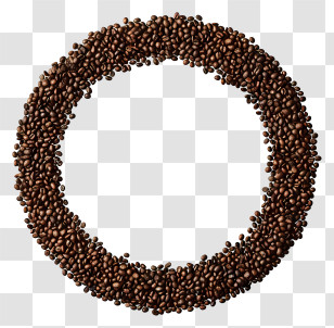 Coffee Beans Circle - Creative Coffee Bean Circle Design Transparent PNG