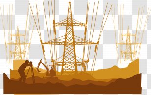 Electrical Cable High Voltage High-voltage - Vector Transparent PNG