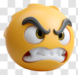 Mad Emoji - Angry Emoji Face Transparent PNG