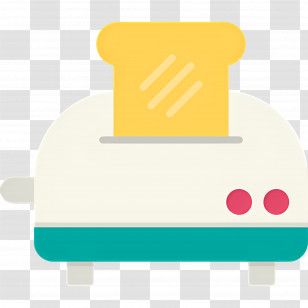 Toaster - Cute Toaster With Bread Transparent PNG
