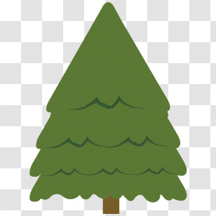 Icon - Simple Green Tree Illustration Transparent PNG