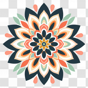 Simple Mandala - Beautiful Mandala Art Design Transparent PNG