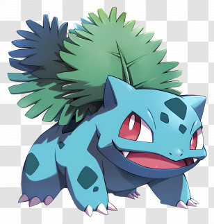 Ivysaur - Ivysaur PokÃ©mon Character Design Transparent PNG