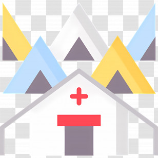 Refugee Camp - Cluster Of Colorful Tents Transparent PNG