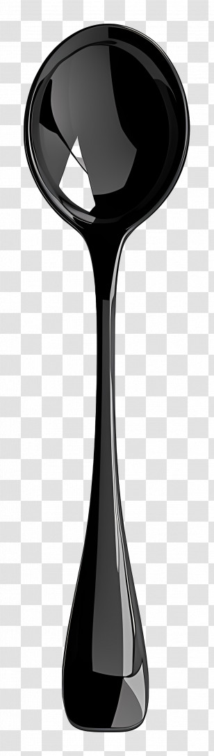 Black Spoon - Black Spoon For Dining And Cooking Transparent PNG