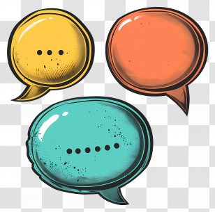 Dialog Box - Colorful Speech Bubbles Illustration Transparent PNG