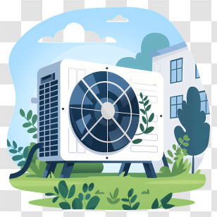 Heat Pump - Outdoor Air Conditioner Unit Transparent PNG
