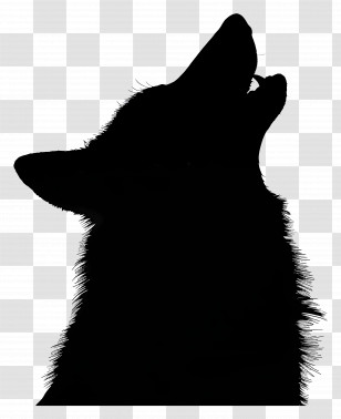 Wolf Silhouette - Wolf Silhouette Howling Art Illustration Transparent PNG
