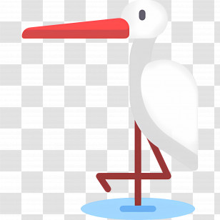 Heron - Stork Standing In Water Transparent PNG