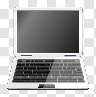 Icon - Modern Laptop Illustration With Glossy Design Transparent PNG