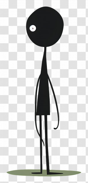 Stick Figure - Minimalist Stick Figure Character Transparent PNG