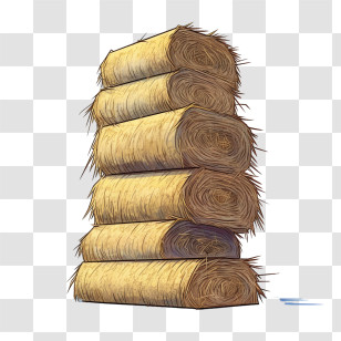 Hay Bale
 - Illustration Of Stacked Hay Bales Transparent PNG