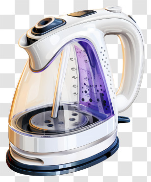 Watercolor Electric Kettle - Modern Electric Kettle Transparent PNG