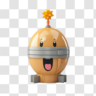 Bomb - Happy Cartoon Bomb Transparent PNG
