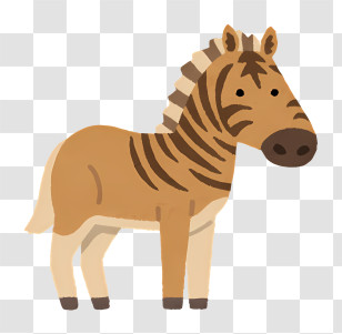 Icon - Cute Cartoon Zebra Illustration Transparent PNG