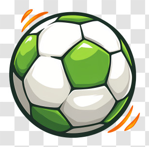 Football Logo - Green And White Soccer Ball Transparent PNG