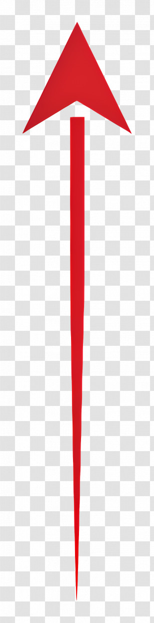 Red Arrow - Red Arrow Pointing Upwards Transparent PNG
