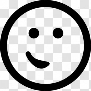 Emoticon Black And White Smiley Emoji - Strokes Transparent PNG