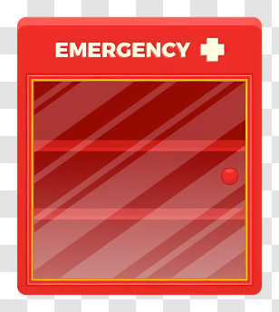 Emergency Box - Red Emergency Box For Medical Use Transparent PNG