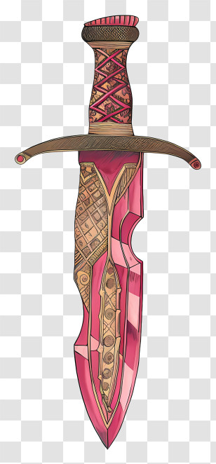 Sword - Ornately Decorated Dagger Transparent PNG
