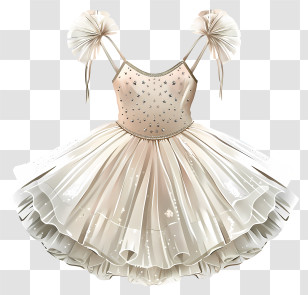 Tutu Ballet Dress - Elegant Ballet Dress Illustration Transparent PNG