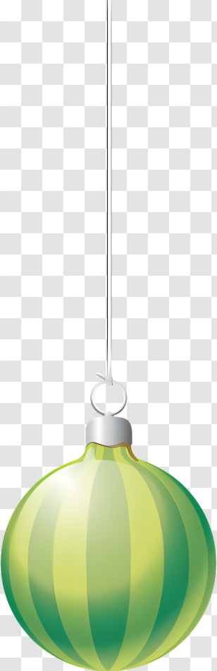 Standard Fixture - Green Christmas Ornament With Hanging Loop Transparent PNG