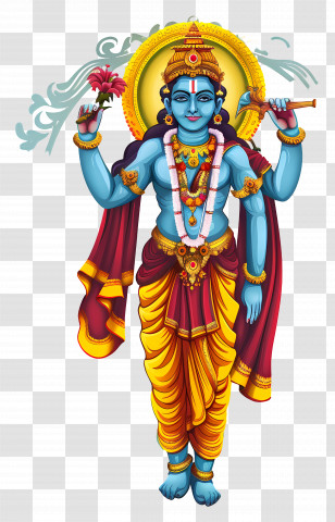 Apara Ekadashi - Hindu Deity Vishnu In Traditional Artwork Transparent PNG