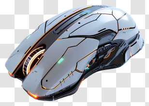 Cool Design Mouse - Futuristic Gaming Mouse Design Transparent PNG
