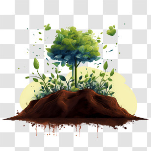 World Soil Day - Tree Growing From Soil Transparent PNG