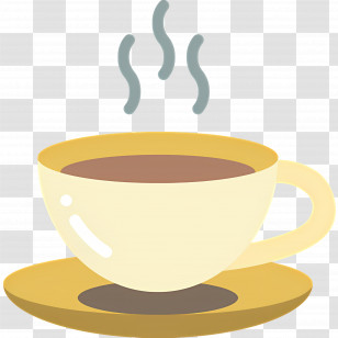 Hot Tea - Steaming Coffee Cup Illustration Transparent PNG