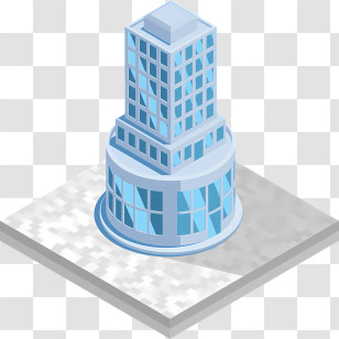 Cartoon - Modern Office Building Transparent PNG