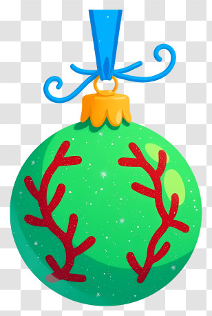 Christmas Ball - Green Christmas Ornament Transparent PNG