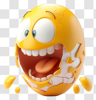 April Fools Day - Broken Smiley Emoji Illustration Transparent PNG